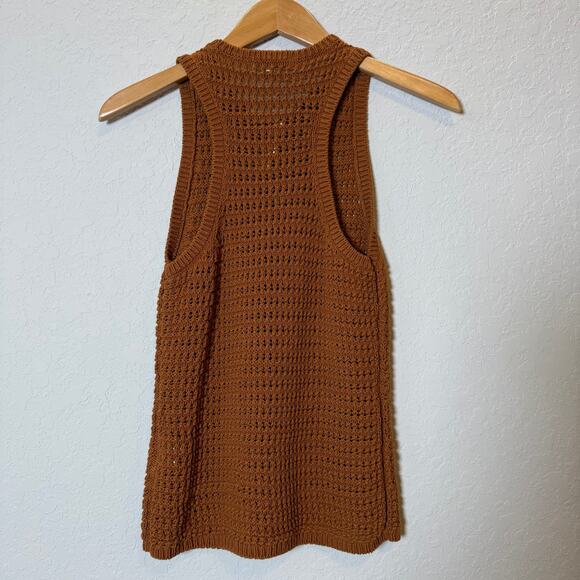 Madewell Women's Crocheted Amber Colored Tank Top‎ Size S NEW - Picture 7 of 8